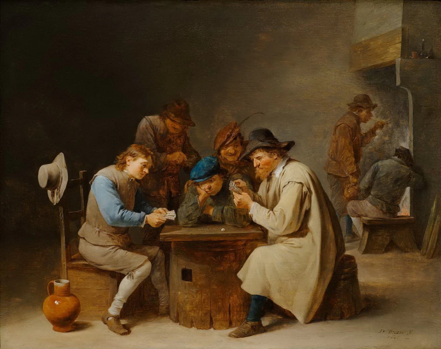 Giocatori a carte - The Clark Art Institute, Williamstown